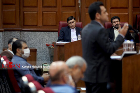 تصاویر چهارمین جلسه رسیدگی به اتهامات اکبر طبری