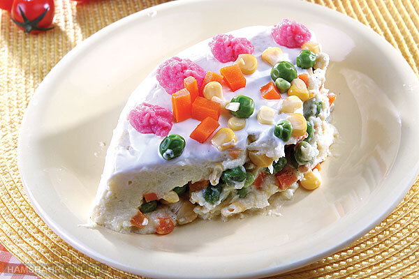 کیک سیب‌زمینی و سبزی‌جات - آشپزی - تغذیه