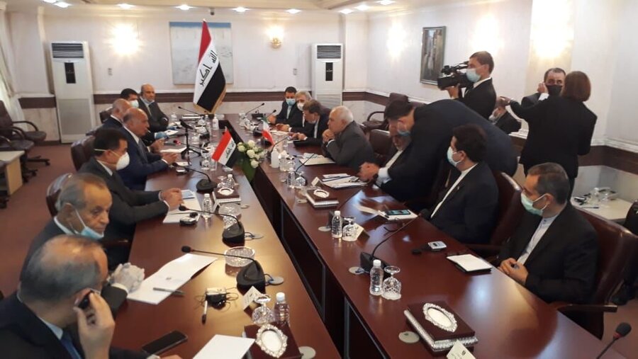 مذاکرات ظریف و همتای عراقی در بغداد