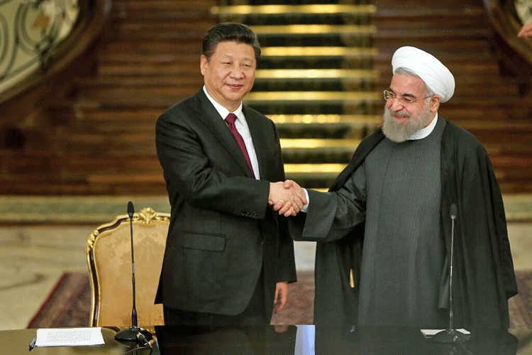 ديدار حسن روحاني با رئيس جمهوري چين