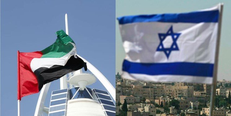 پرچم اسرائیل و امارات