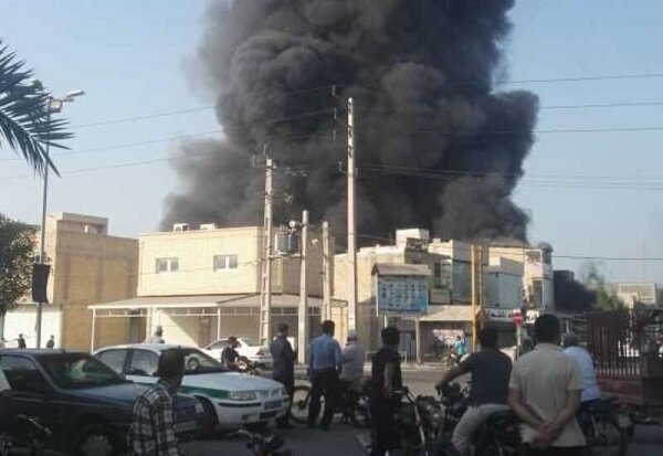 آتش سوزی در بازارچه ساحلی دیلم