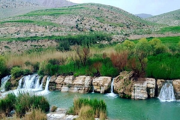 ویدئو | آبشار هفتقلوی ایوان آبشار پلیه-ایوان