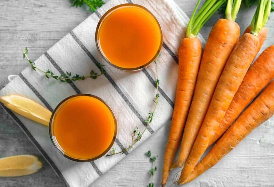 معجون با آب هویج ؛ فواید خوردن ترکیب آب هویج و زنجبیل