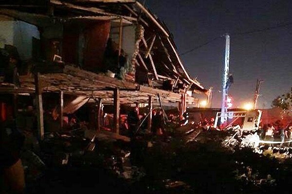 فیلم | ۲ مجروح در حادثه انفجار گاز منزل مسکونی در قائمشهر