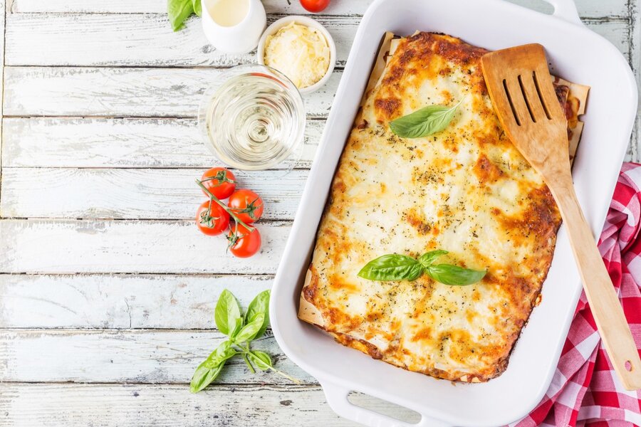 لازانيا Lasagne - غذا - آشپزي - دستورپخت - تغذيه
