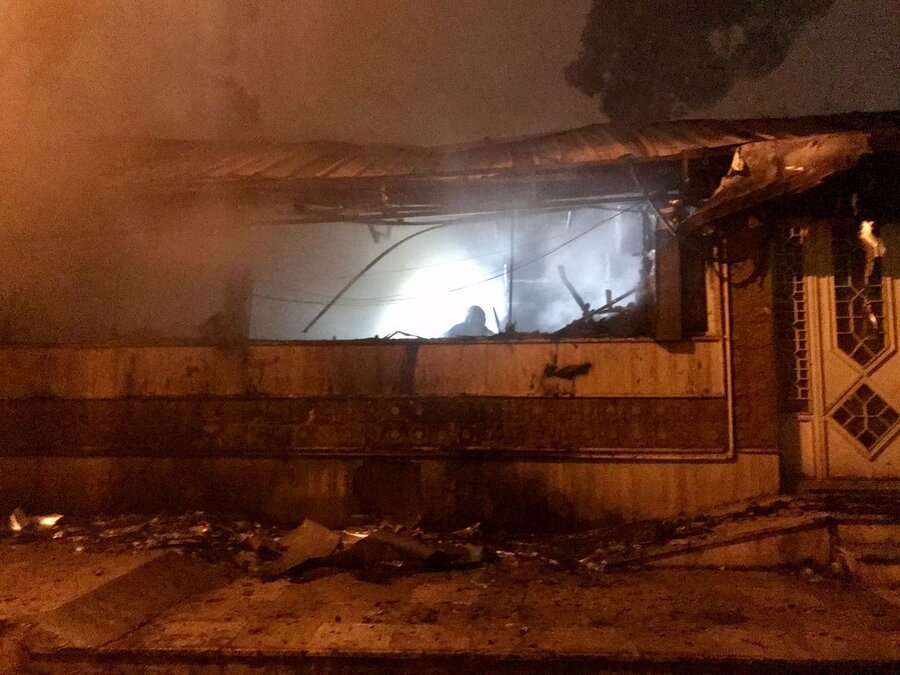 آتش‌سوزی در مرکز ری‌شناسی واقع در شهرری