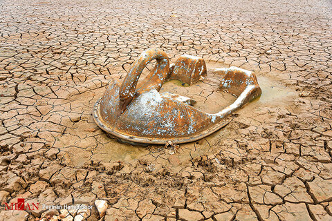 خشک شدن آب سد خاکی عبدل‌آباد بجنورد