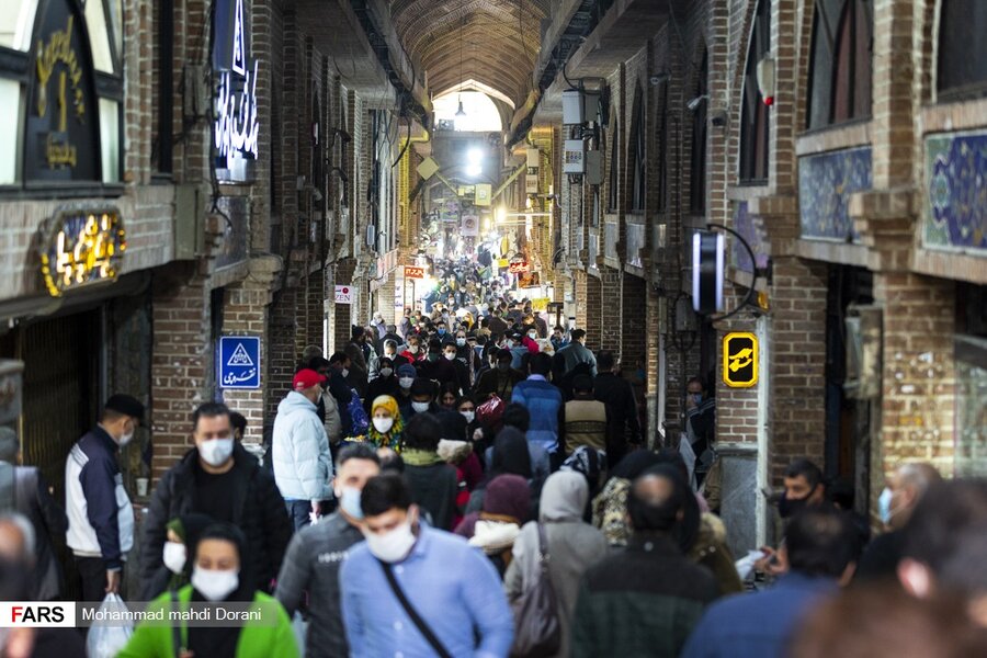 بازار تهران پس از محدودیت های کرونا - شلوغی - تردد