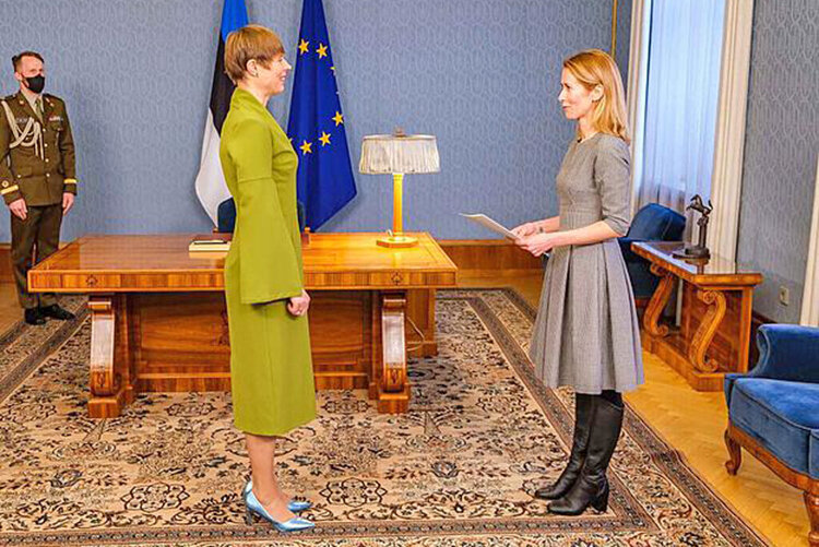 كايا كالاس نخست‌وزير استوني