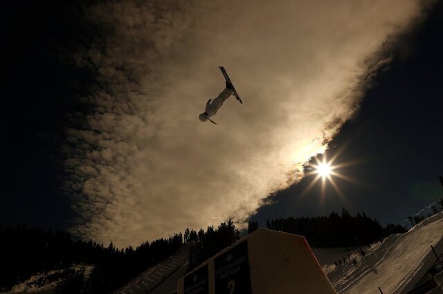 «دنیل اسکات» برای مسابقات جام جهانی اسکی تمرین می‌کند / پارک سیتی/ یوتا / ایالات متحده