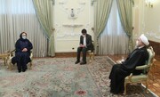تصاویر |  اظهارات روحانی در دیدار با سفیران جدید پنج کشور | تغییر شرایط برای همکاری‌های بین المللی ایران