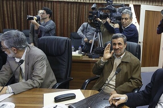 احمدی نژاد و حداد عادل