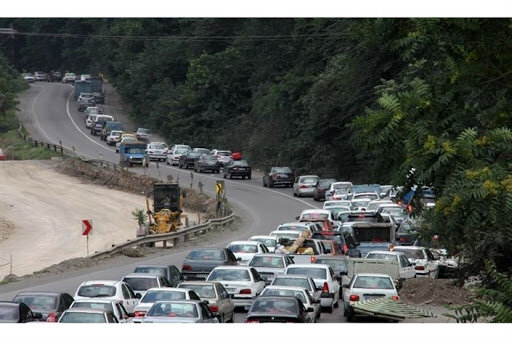 هجوم مسافران به جاده‌های شمال | ترافیک سنگین در برخی از محورهای مازندران
