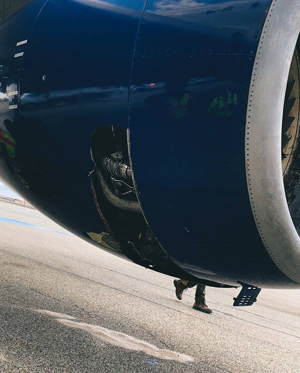 تصاویر | بلایی که برخورد با پرندگان سر بویینگ ۷۵۷ آمریکایی آورد