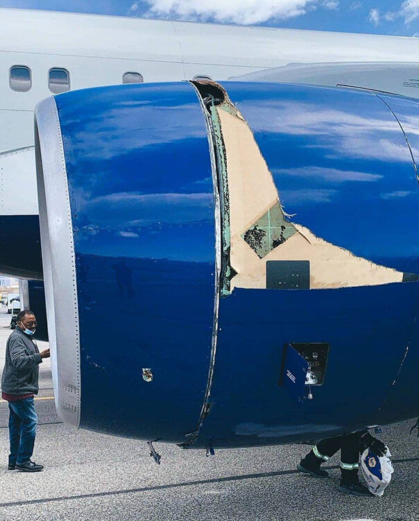 تصاویر | بلایی که برخورد با پرندگان سر بویینگ ۷۵۷ آمریکایی آورد