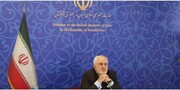 عکس | حضور ظریف در نشست مجازی شورای وزیران دی-۸