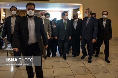 دیدار نخست وزیر کره جنوبی با  قالیباف و لاریجانی