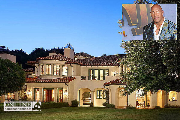 تصاویر | خانه 27 میلیون دلاری راک جانسون | عمارت لوکس این بازیگر قوی هیکل و محبوب را ببینید