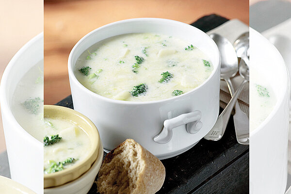 سوپ كلم بروكلي با شير - آشپزی - تغذیه
