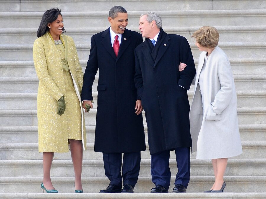 تصاویر | بوش با این ۲ رفتار مردم آمریکا را متعجب کرده است