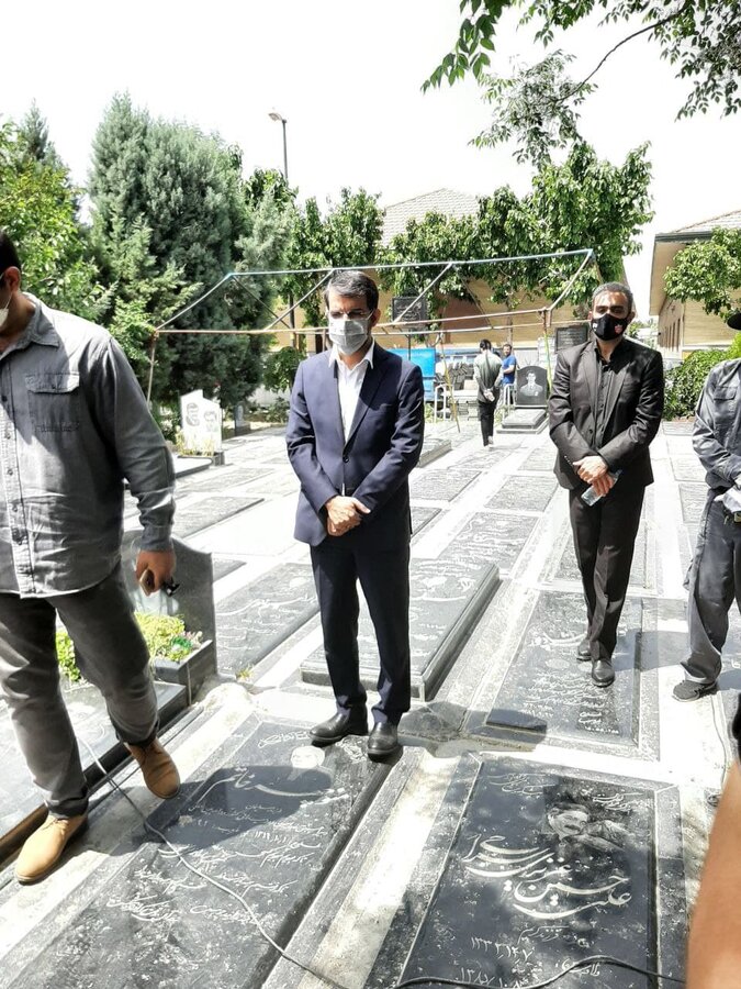 تصاویر | حمید جاسمیان با حضور بزرگان پرسپولیس به خاک سپرده شد
