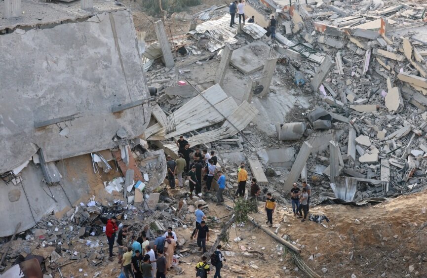 تصاویر | ویرانه‌های غزه زیر حملات هوایی اسرائیل