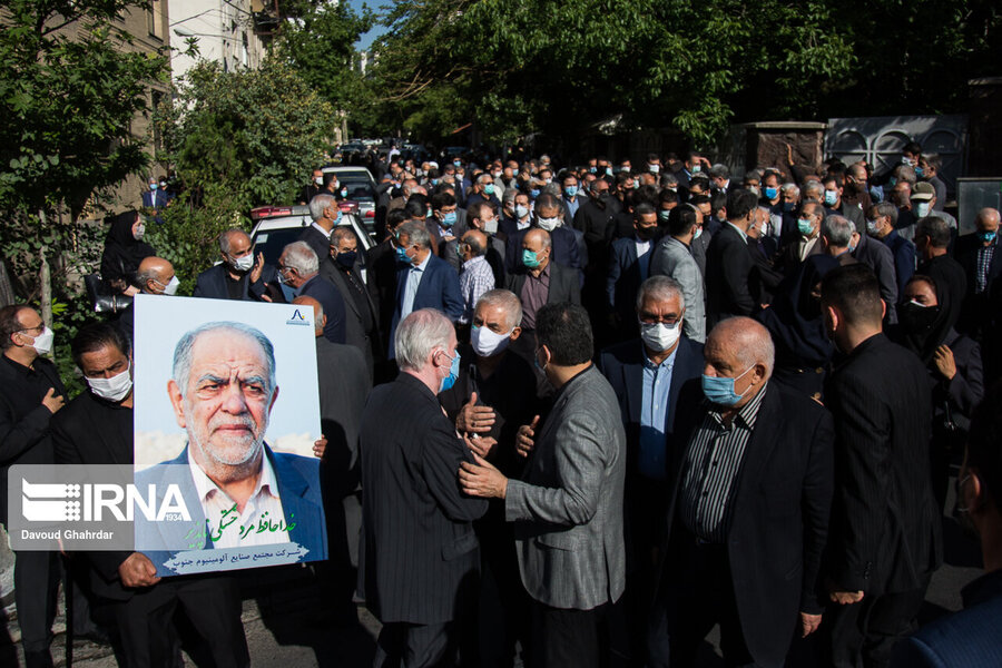 تصاویر | چهره‌ها در مراسم تشییع زنده‌یاد اکبر ترکان