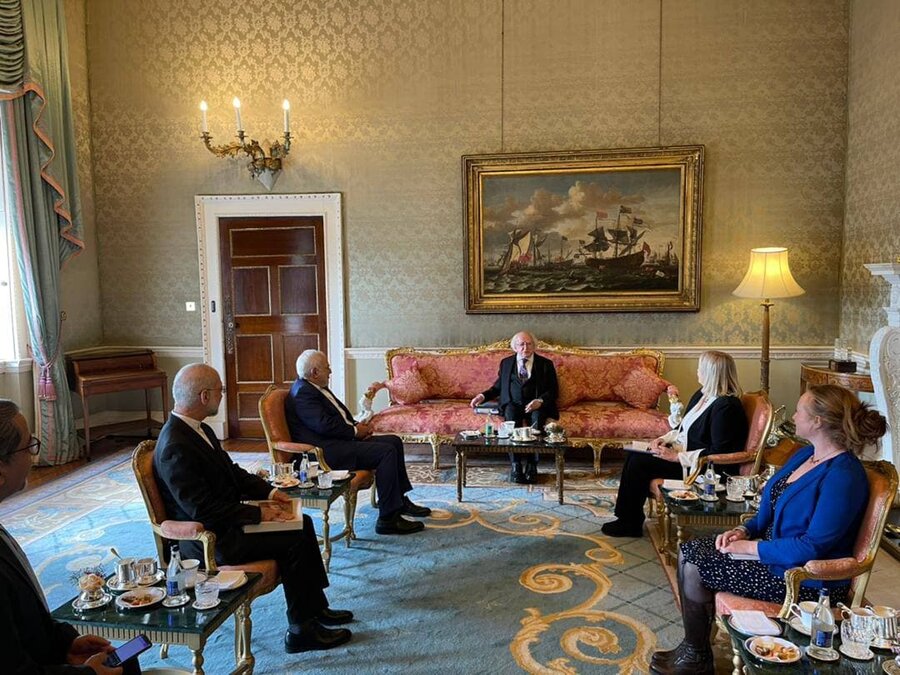دیدار ظریف و رئیس جمهوری ایرلند