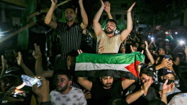 جشن پیروزی مقاومت در فلسطین
