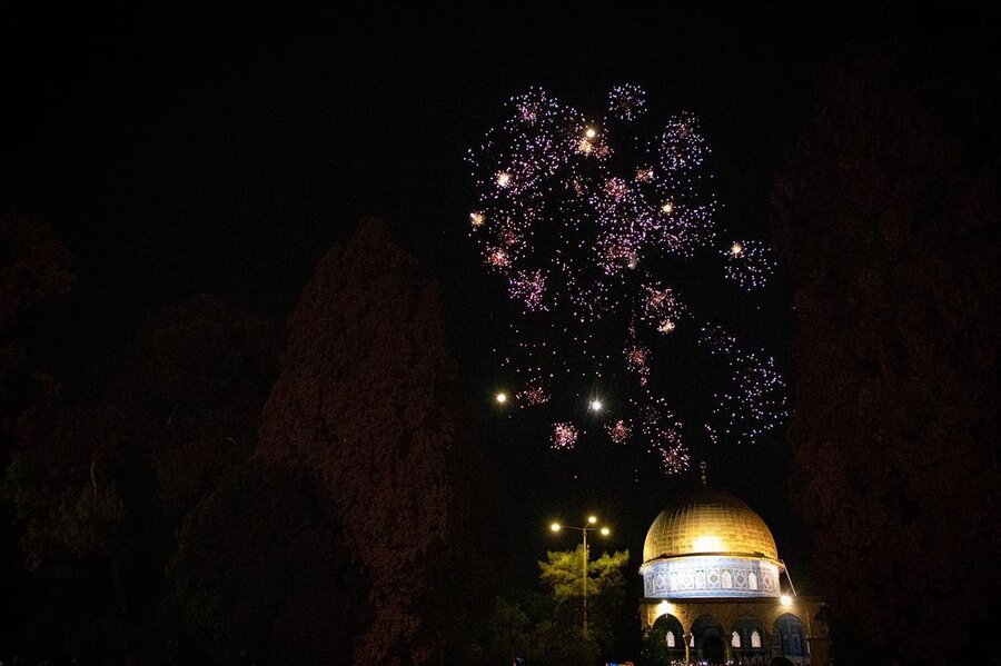 جشن پیروزی در مسجد الاقصی