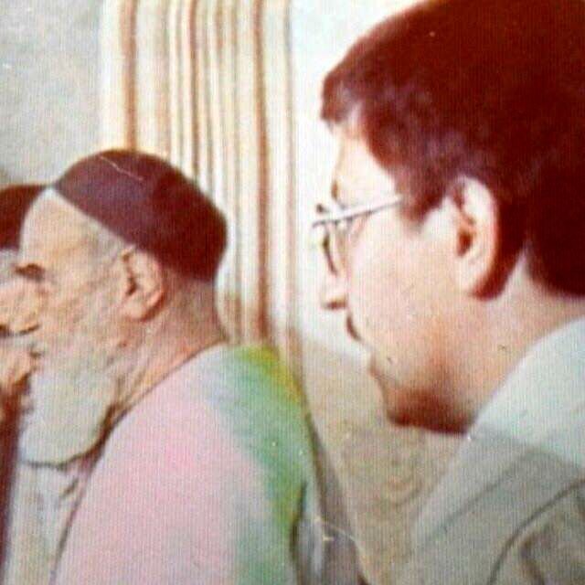 عکس دو نفره عبدالناصر همتی و آیت الله هاشمی رفسنجانی