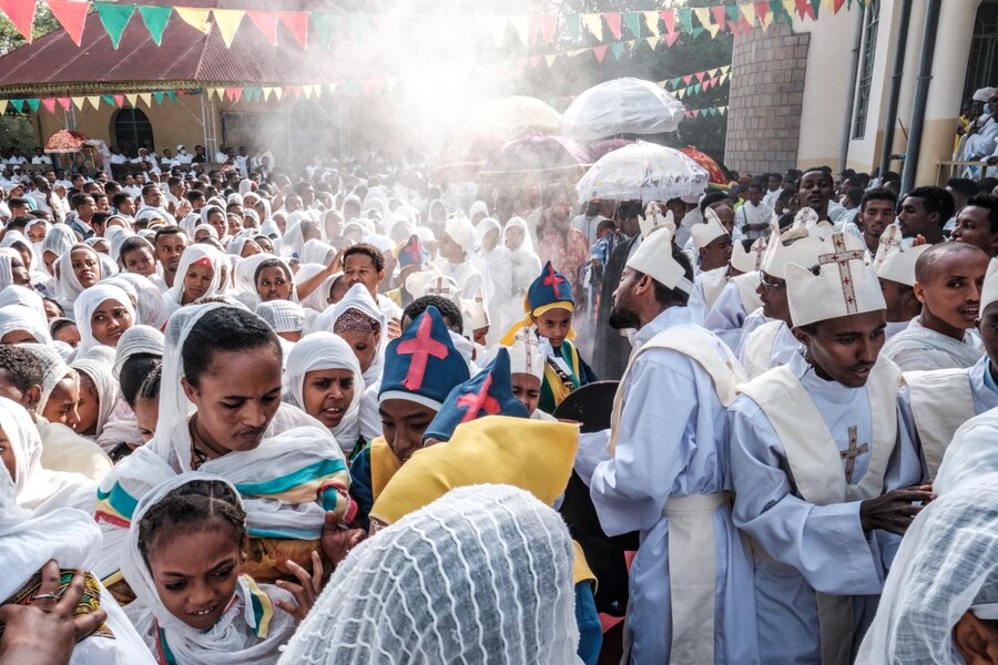 مردم اتیوپی در این مراسم حضور پرشوری دارند.