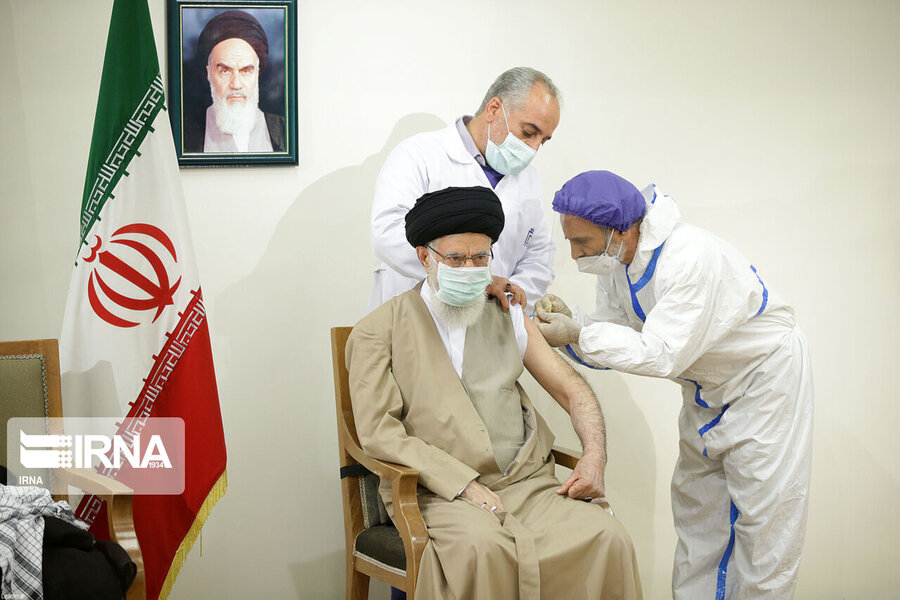 تزریق واکسن ایرانی کووبرکت به رهبر انقلاب