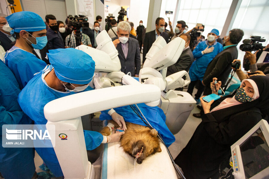 نخستین جراحی رباتیک از راه دور ایران که یک جراحی وازکتومی روی سگ بود و با استفاده از شبکه ماهواره ای ۵g  از راه دور انجام شد. فاصله اتاق عمل از محل استقرار پزشکان هفت کیلومتر بود