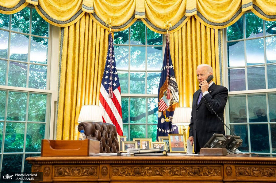 عکس عجیب اتاق رئیس جمهور آمریکا