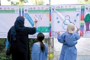 نخستین دیوارنگاری کودکان در محله ازگل