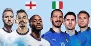 ترکیب انگلیس و ایتالیا در فینال یورو مشخص شد