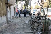 بهسازی پیاده‌روهای بزرگراه شهید سلیمانی و خیابان گیلان 