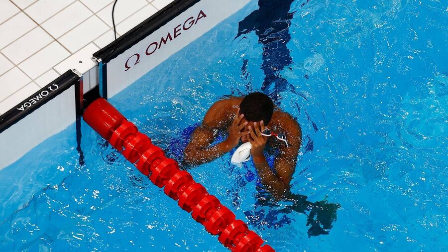 تصاویر | شگفتی بزرگ روز دوم المپیک توکیو با قهرمانی نوجوان ۱۸ ساله تونسی در شنا
