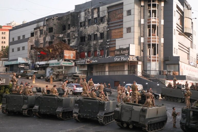 حضور ارتش لبنان در شهر خلده