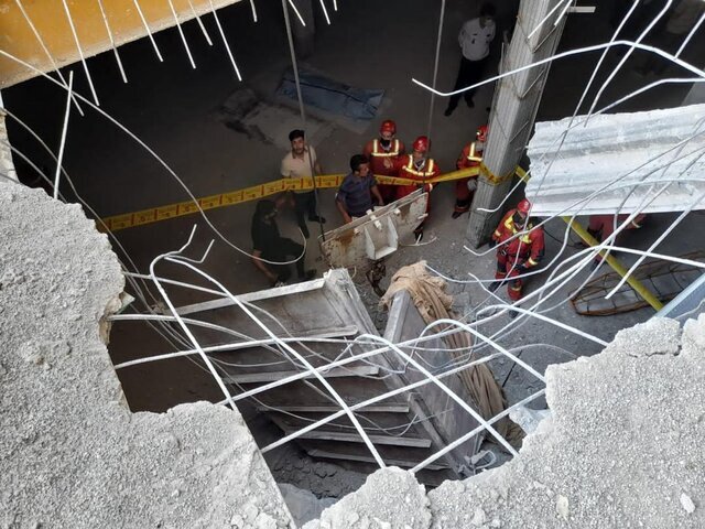 تصاویر | سقوط مرگبار ۲ کارگر از طبقه شانزدهم یک برج در تهران 
