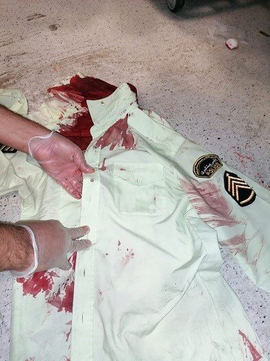 عکس | شهادت مأمور کلانتری با اصابت گلوله سارقان