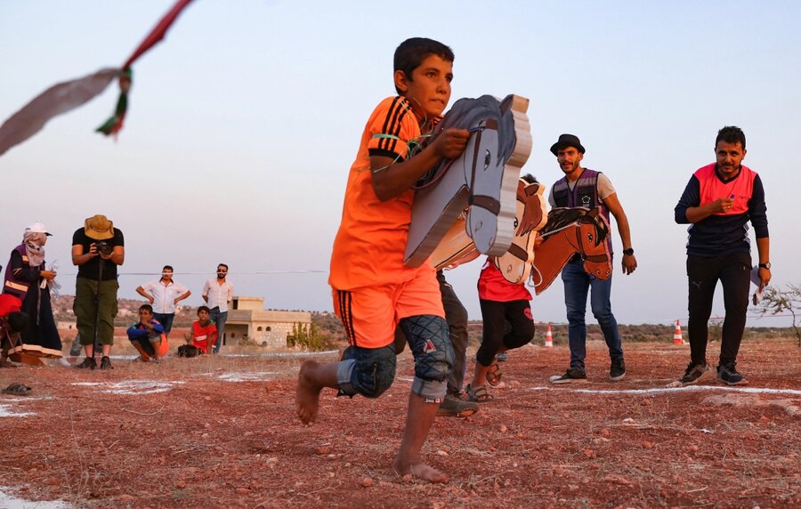 تصاویر| المپیک در کمپ آوارگان سوری