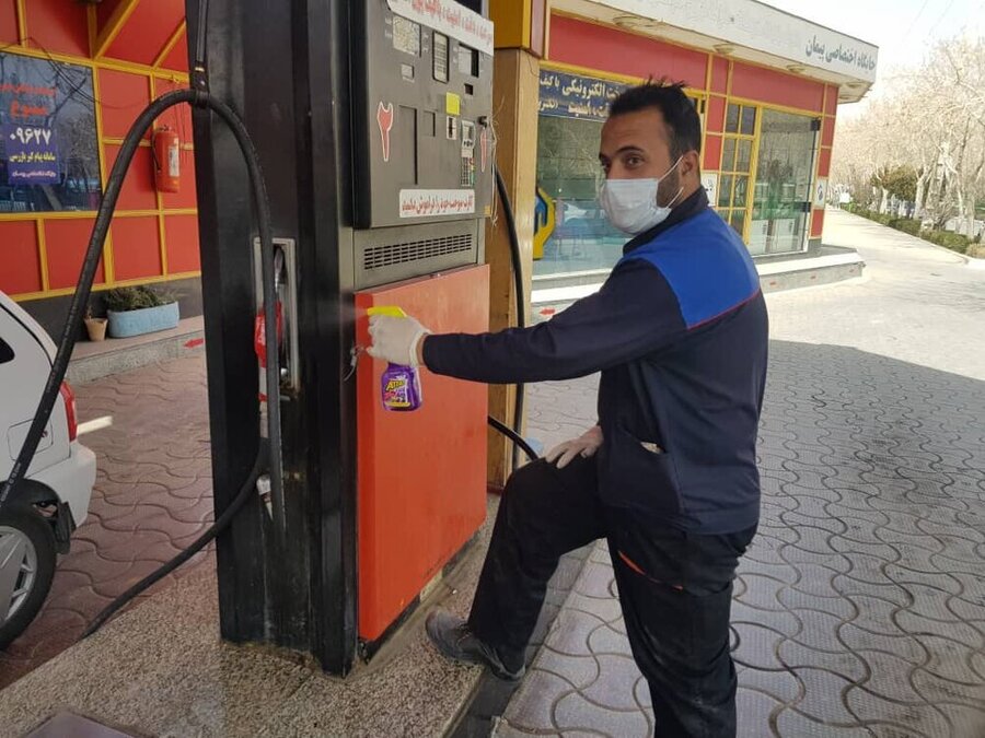 کرونا در ایران - پمپ بنزین