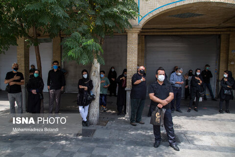 مراسم عزاداری تاسوعای حسینی در بازار تهران