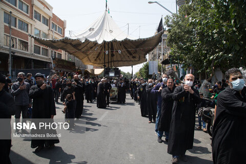 مراسم عزاداری تاسوعای حسینی در بازار تهران