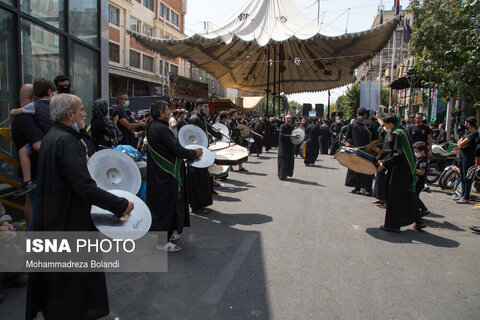 مراسم عزاداری تاسوعای حسینی در بازار تهران
