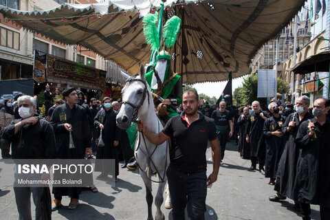 مراسم عزاداری تاسوعای حسینی در بازار تهران
