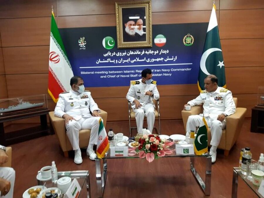 دیدار شهرام ایرانی با فرمانده نیروی دریایی پاکستان